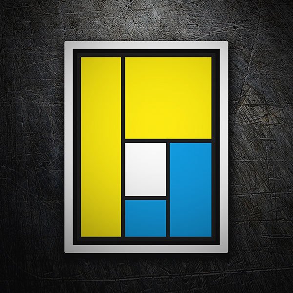 Aufkleber: Logo Pearl Jam mit geometrischen Formen