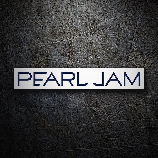 Aufkleber: Logo Pearl Jam im Retro-Stil