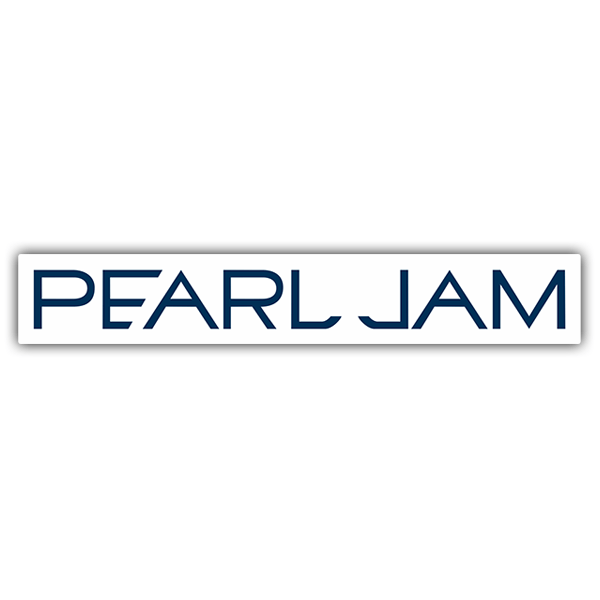 Aufkleber: Logo Pearl Jam im Retro-Stil