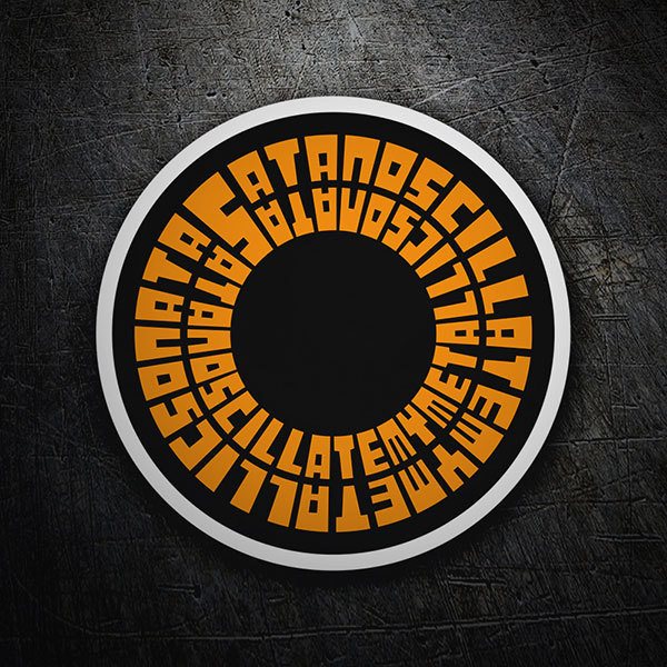 Aufkleber: Logo Soundgarden mit zyklischem Design