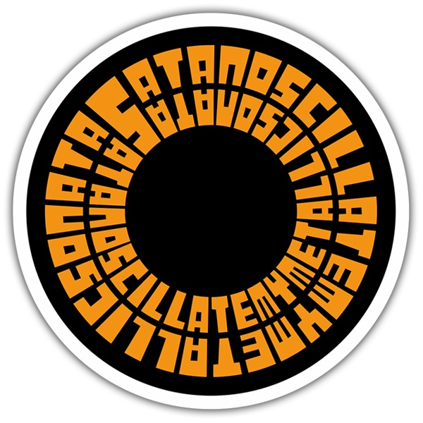 Aufkleber: Logo Soundgarden mit zyklischem Design