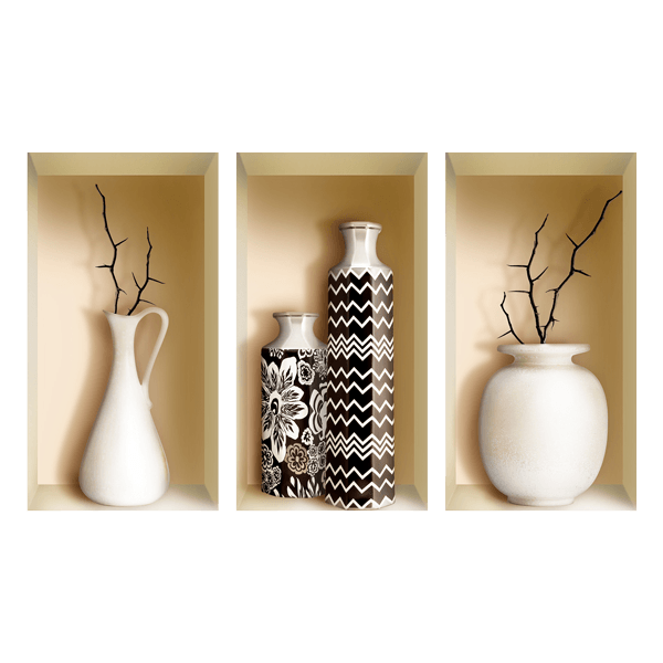 Wandtattoos: Nische Vasen