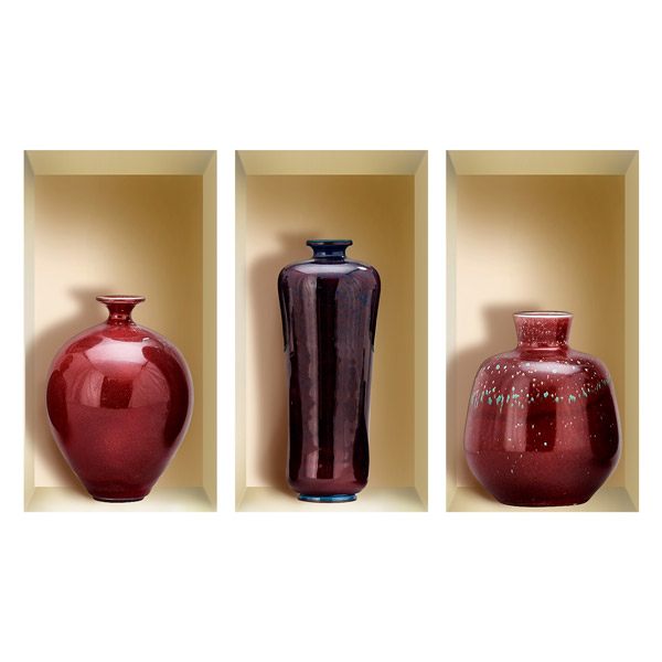 Wandtattoos: Nische Rote Vasen