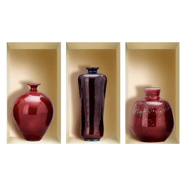 Wandtattoos: Nische Rote Vasen