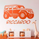 Kinderzimmer Wandtattoo: Personalisierter Jeep 2