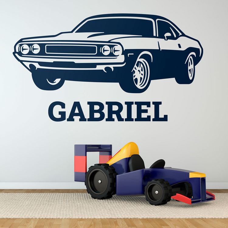 Kinderzimmer Wandtattoo: Personalisierter Mustang