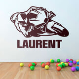 Kinderzimmer Wandtattoo: MotoGP Rennmotorrad mit Namen 2