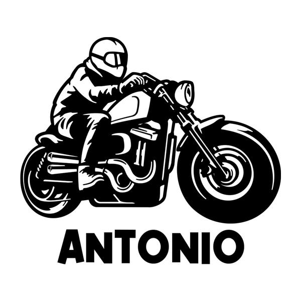 Kinderzimmer Wandtattoo: Custom Chopper mit Namen