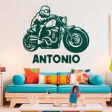 Kinderzimmer Wandtattoo: Custom Chopper mit Namen