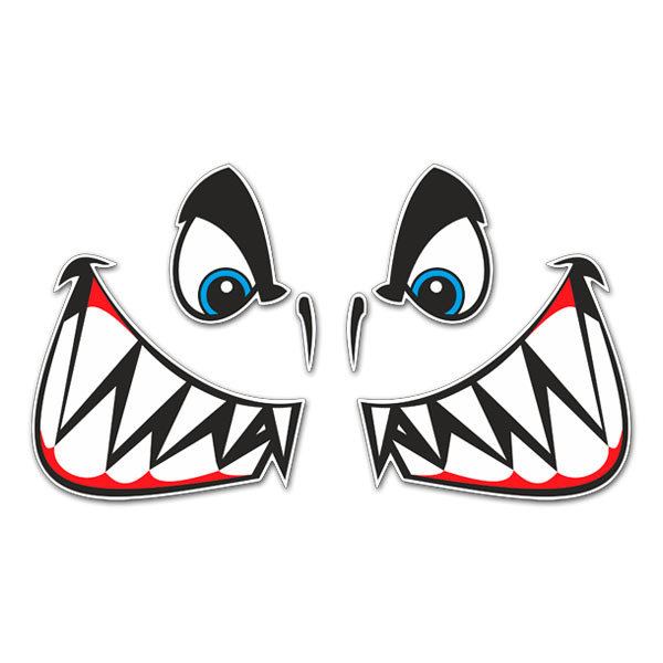 Aufkleber Mund und Augen Hai Kit Aufkleber Mund und Augen Hai Kit