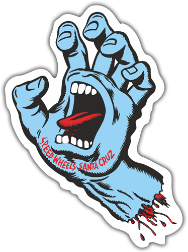 Aufkleber: Santa Cruz Screaming Hand