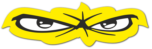 Aufkleber: Intensive Tigerblicke