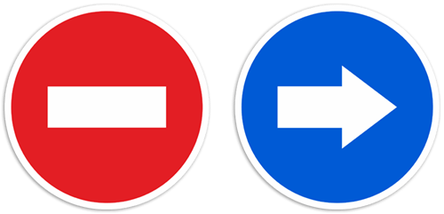 Wandtattoos: Verkehrszeichen