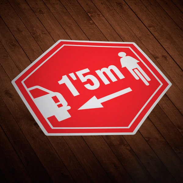 Aufkleber: Respektieren Radfahrer.