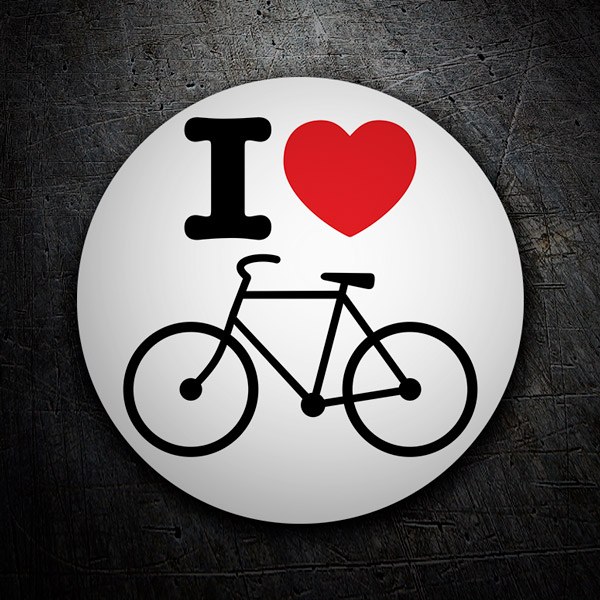 Aufkleber: I love vélo