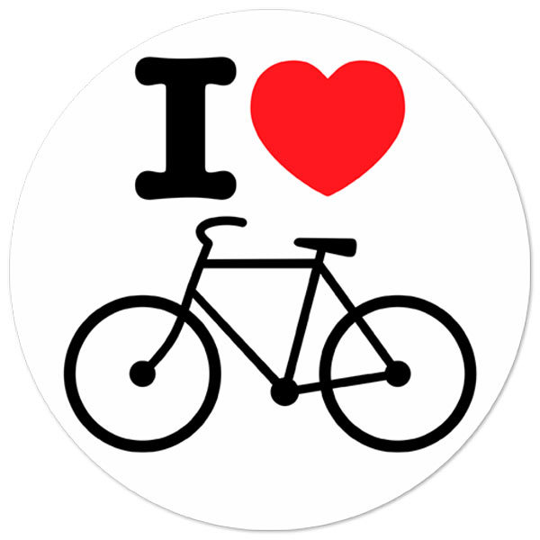 Aufkleber: I love vélo