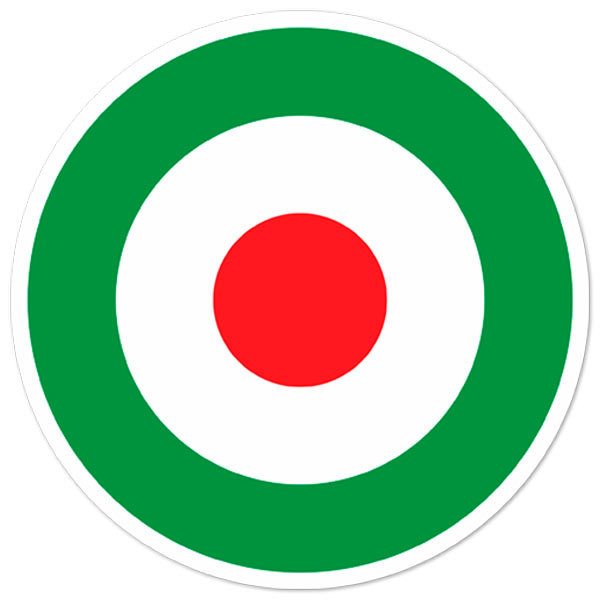 Aufkleber: Italien-Flaggen-Kreis