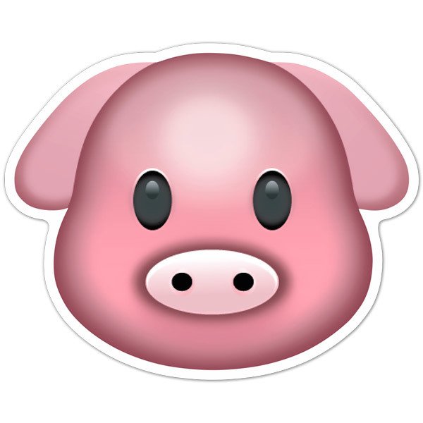 Aufkleber: Pig Gesicht