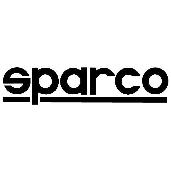 Aufkleber: Sparco mit Dicken Buchstaben