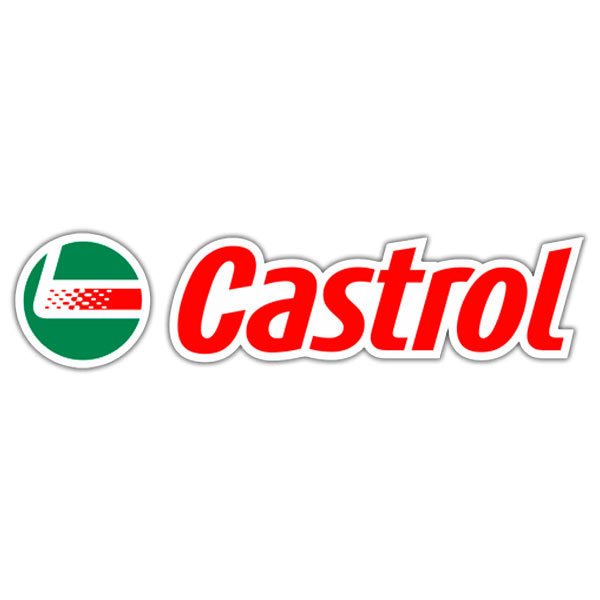 Aufkleber: Castrol 3 im Gr&uuml;nen Kreis