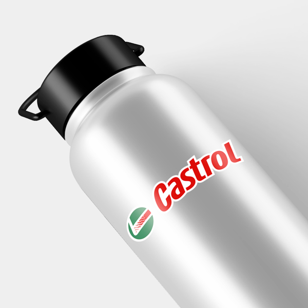 Aufkleber: Castrol 3 im Gr&uuml;nen Kreis