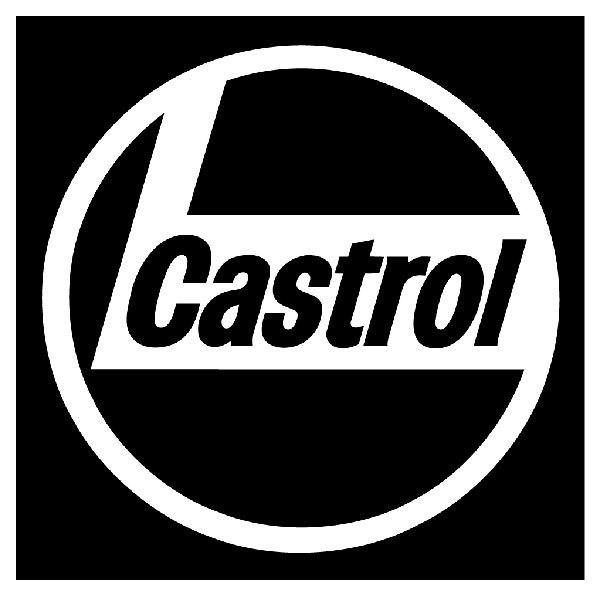 Aufkleber: Castrol 5 in Zirkul&auml;rer Komposition