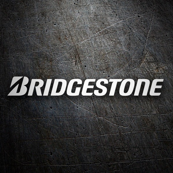 Aufkleber: Logo Bridgestone in Fettdruck