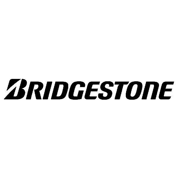 Aufkleber: Logo Bridgestone in Fettdruck