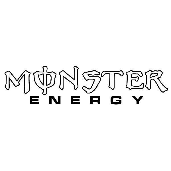 Aufkleber: Nummer 2 Monster Energy