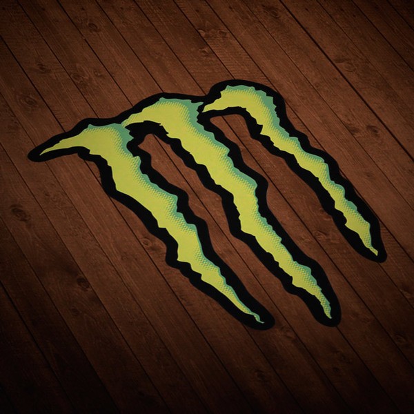 Aufkleber: Monster Energy Logo mit Krallen