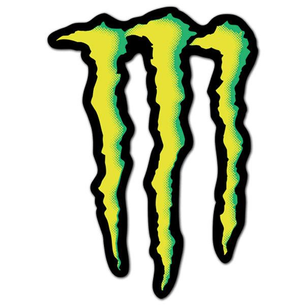 Aufkleber: Monster Energy Logo mit Krallen