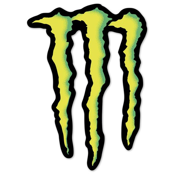 Aufkleber: Monster Energy Logo mit Krallen
