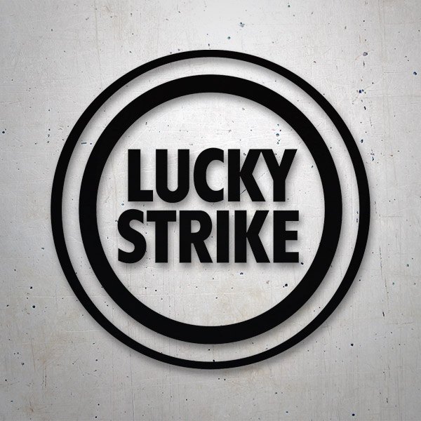 Aufkleber: Lucky Strike rund