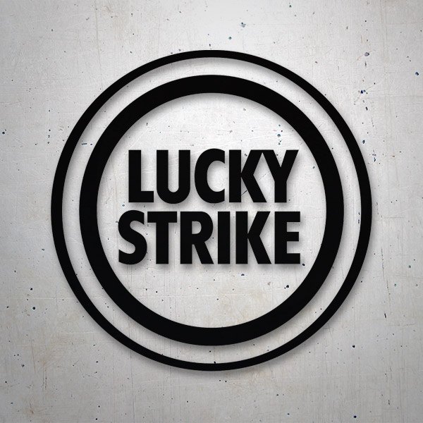 Aufkleber: Lucky Strike Rundschreiben