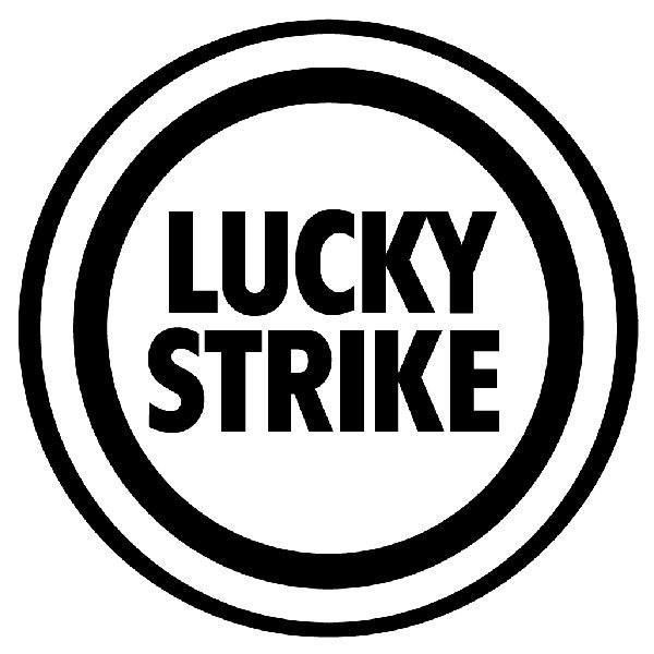 Aufkleber: Lucky Strike Rundschreiben