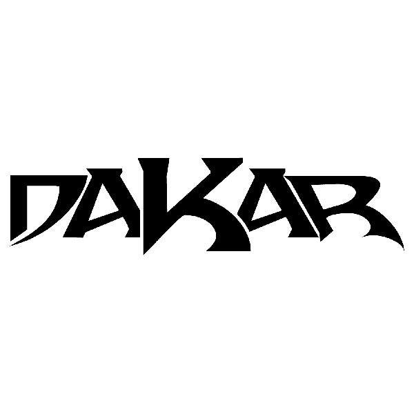 Aufkleber: DAKAR in Dynamischer Schriftart