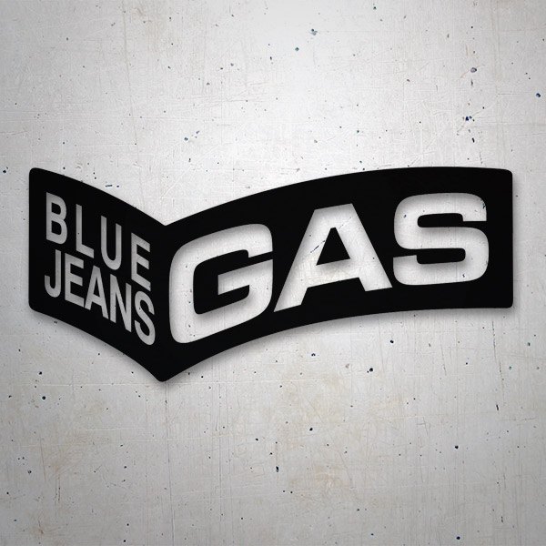 Aufkleber: Gas Blue Jeans