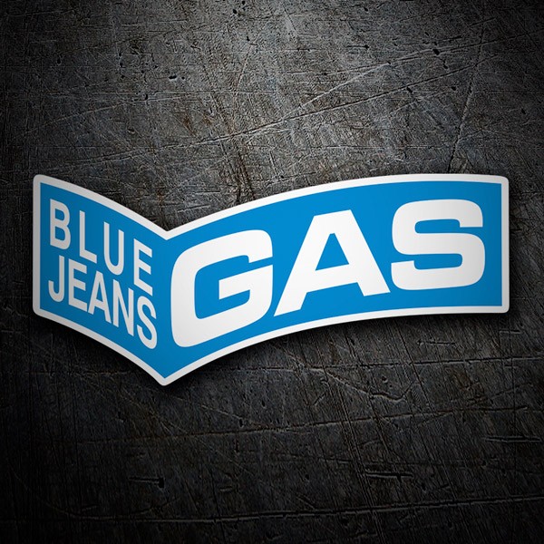 Aufkleber: Gas Blue Jeans 3