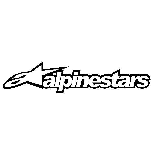 Aufkleber: Alpinestars mit stilisiertem Logo