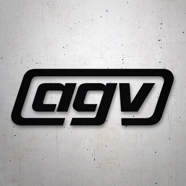 Aufkleber: AGV Logo mit stilisierten Buchstaben