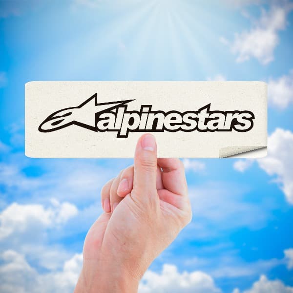 Aufkleber: Alpinestars mit stilisiertem Logo