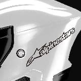 Aufkleber: Alpinestars mit stilisiertem Logo 5