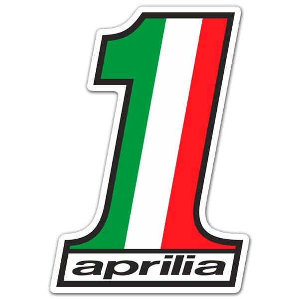 Aufkleber: Aprilia Nummer 1