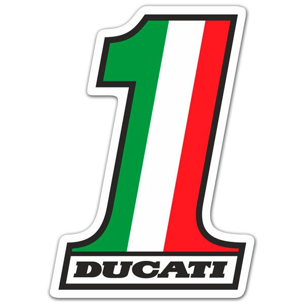 Aufkleber: Ducati nummer 1