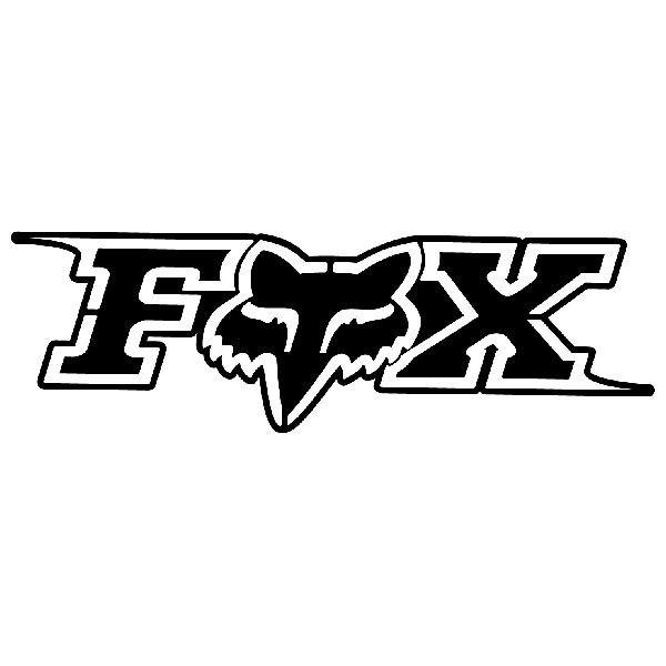 Aufkleber: Fox logo 2