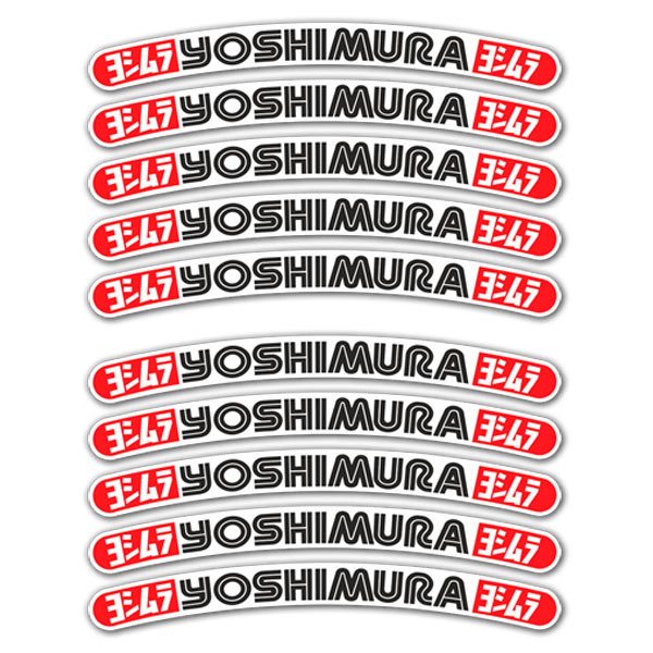 Aufkleber: 10 Aufkleber Felgen Kit Yoshimura