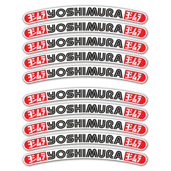 Aufkleber: 10 Aufkleber Felgen Kit Yoshimura