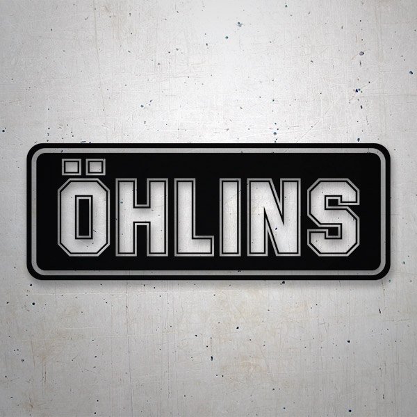 Aufkleber: &Ouml;HLINS mit Minimalistischer und Vintage Typografie