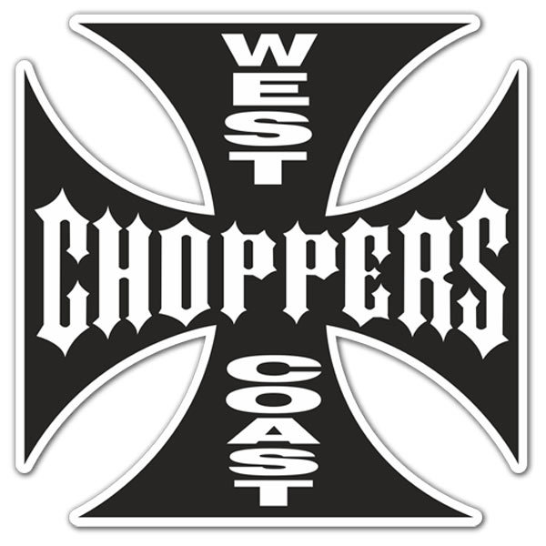 Aufkleber: West Choppers Coast 2