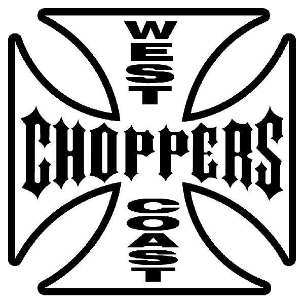 Aufkleber: West Choppers Coast 3